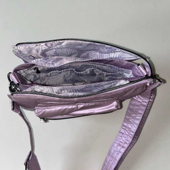 Lug Wander Crossbody Bag Metallic Sugarplum Lavender Pastel Purple - Picture 10 of 14